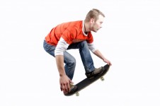 man playing skateboard